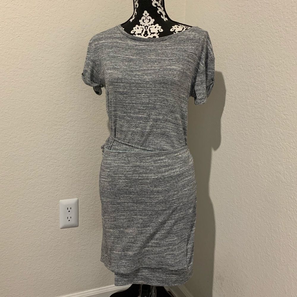Anthro Mauve Gray Dress
